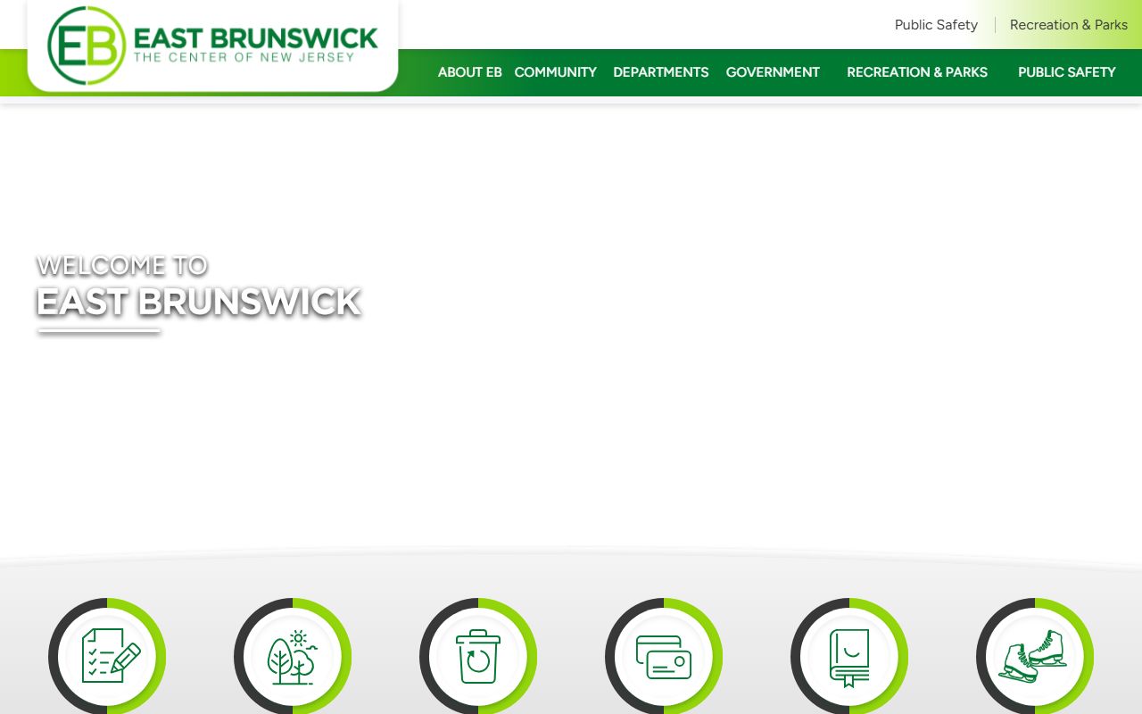 East Brunswick Township official website for public record access