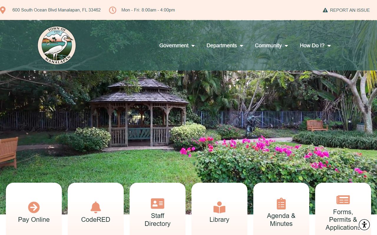 Manalapan Township government building for white pages property record searches