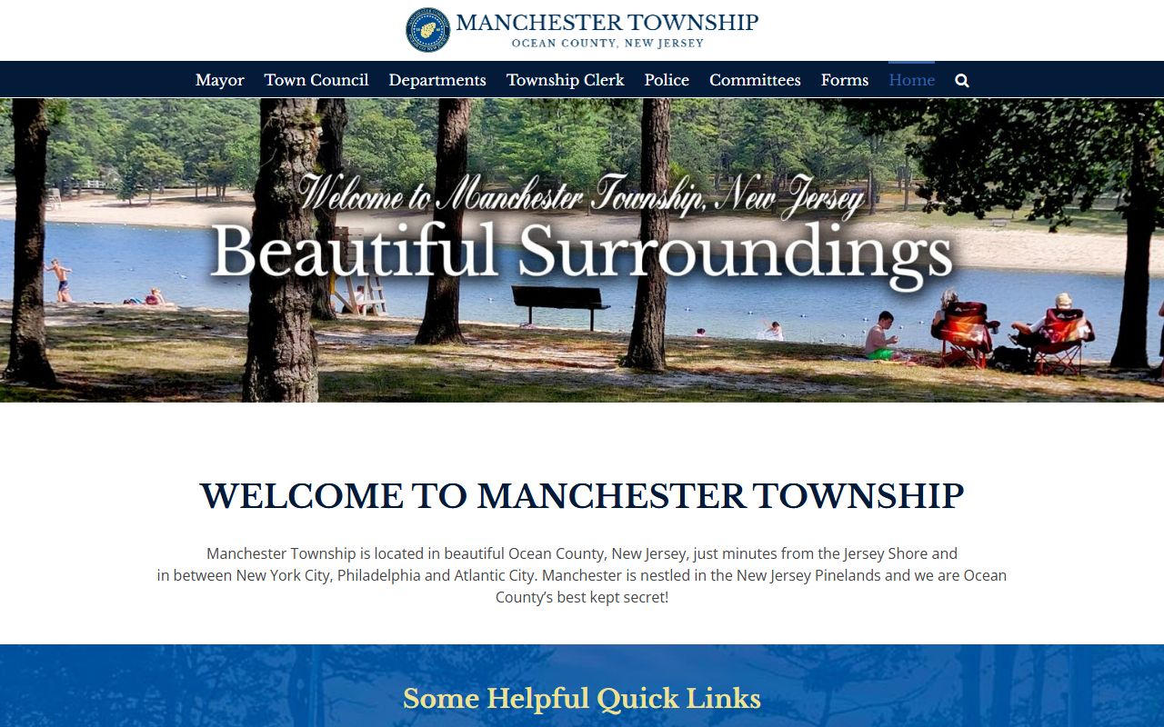 Manchester Township offices for white pages public records and property lookups