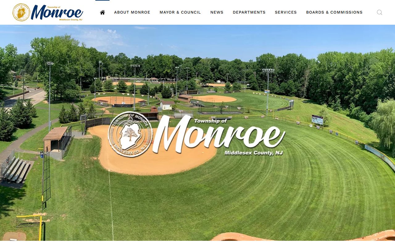 Monroe Township official website for local government records