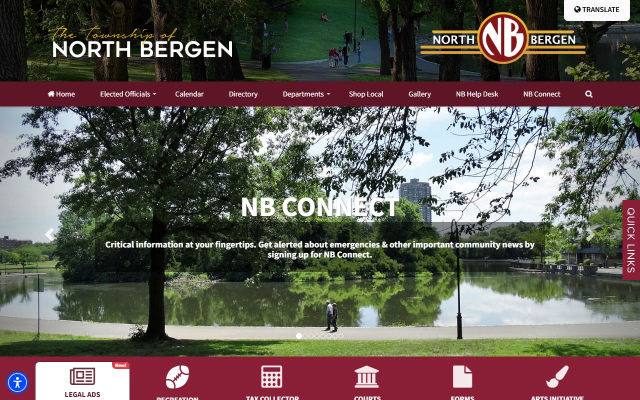 North Bergen Township official website for resident services and records