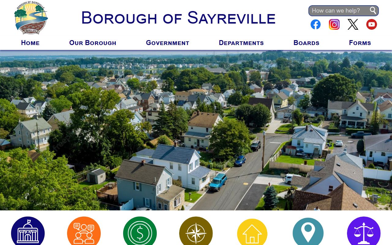 Borough of Sayreville official website for government records