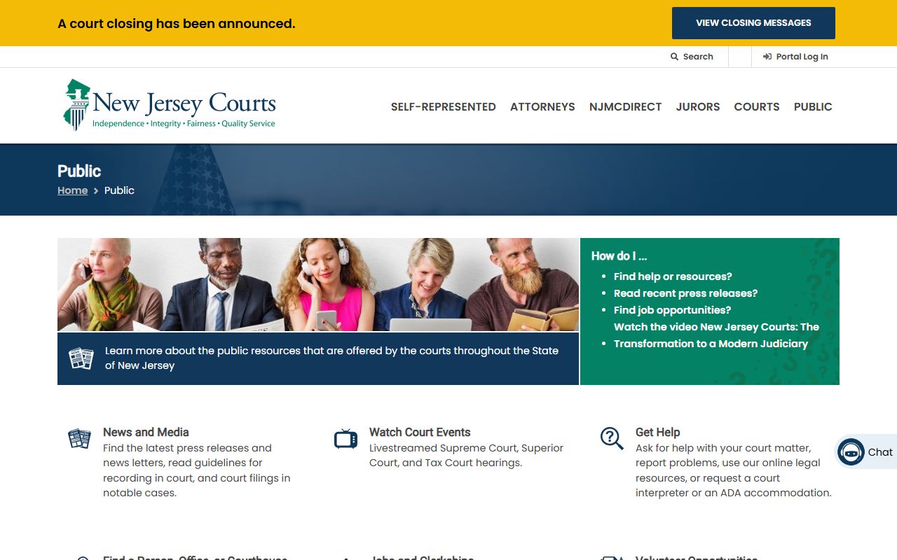New Jersey court records public access for white pages search